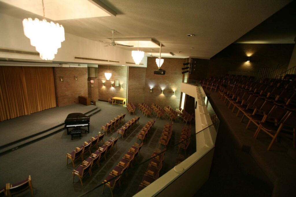 Auditorium at New Horizons Tower retirement home